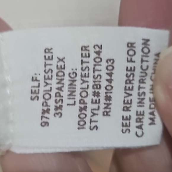 Blu Pepper Women's Cream ColoredTextured Ruffle Blouse Puffy Sleeve Top - Picture 5 of 6